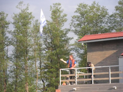 Флаг WWW.RIBAK.LV над Латгалией