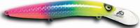 HALCO "Sorcerer 150", цвет R3 "Multi". Длина 150 мм, вес 30 гр. При скорости проводки 1-7 knots ( 1.8-12.6 км\ч ) заглубление с лопаточкой STD-3.5 м, DD-5+ м, XDD - 8+ м( Crazy Deep ) . Оснащены Крючками N1 Mustad 4xx Trebles.